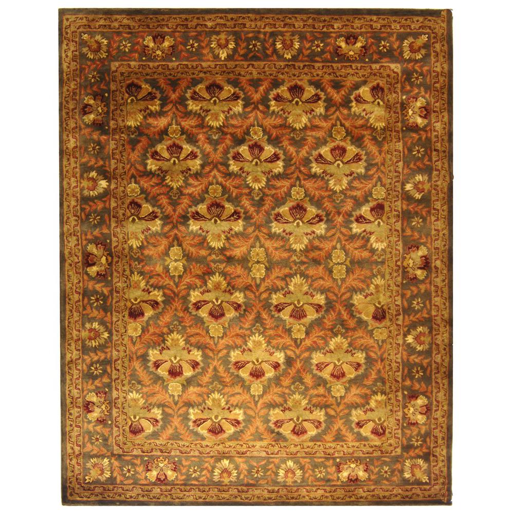 ANTIQUITY, SAGE / GOLD, 7'-6" X 9'-6", Area Rug. Picture 1