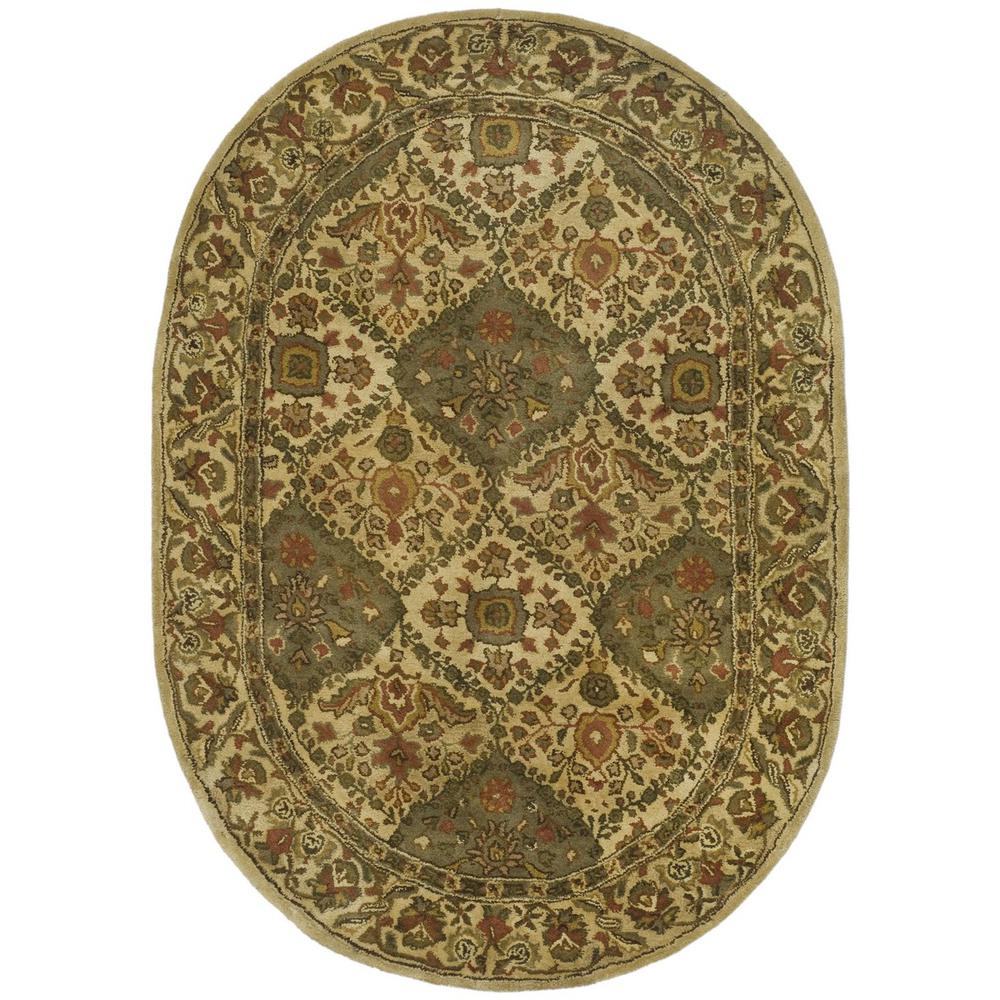 ANTIQUITY, BEIGE, 7'-6" X 9'-6" Oval, Area Rug. Picture 1
