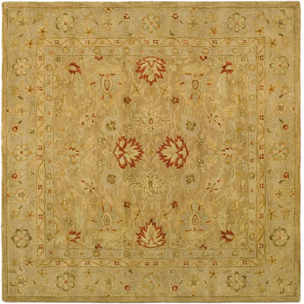 ANTIQUITY, BROWN / BEIGE, 4' X 4' Square, Area Rug. Picture 1