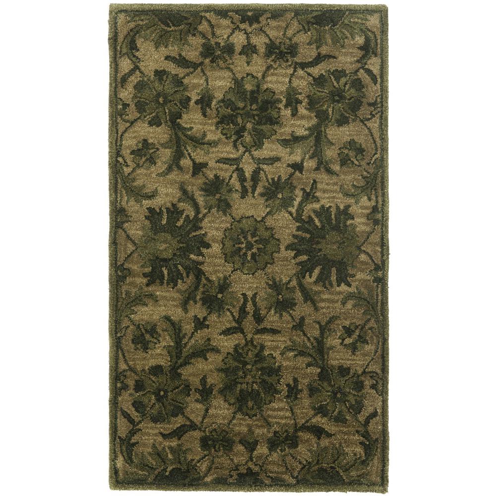ANTIQUITY, OLIVE / GREEN, 2'-3" X 4', Area Rug. Picture 1