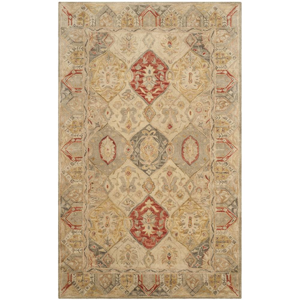 ANTIQUITY, BEIGE / MULTI, 6' X 9', Area Rug, AT830A-6. Picture 1