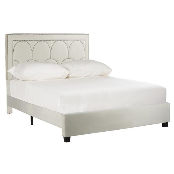 Solania Bed, Queen, Cream. Picture 1