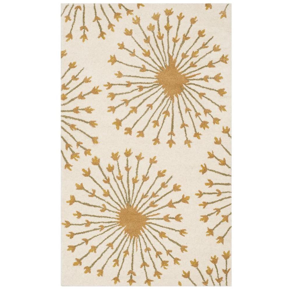 BELLA, BEIGE / GOLD, 4' X 6', Area Rug. The main picture.