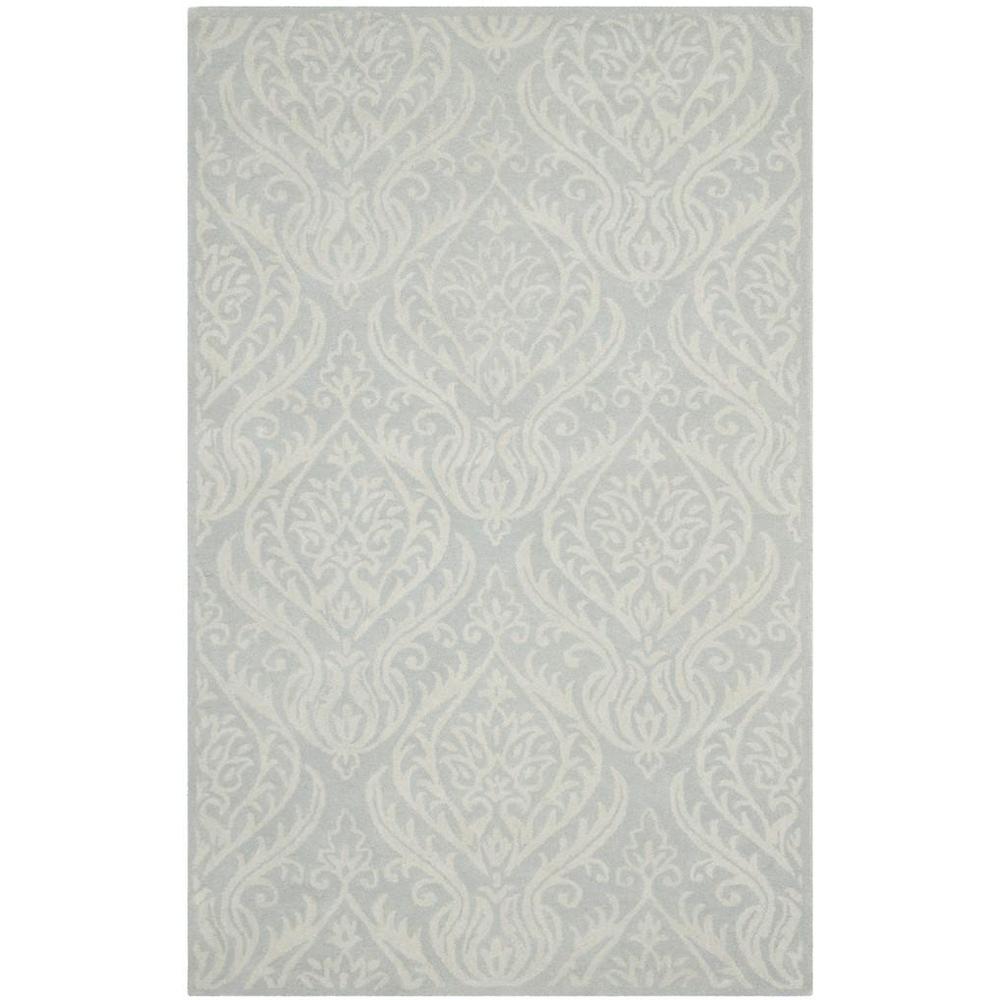 BELLA, SILVER / IVORY, 6' X 9', Area Rug, BEL445A-6. Picture 1