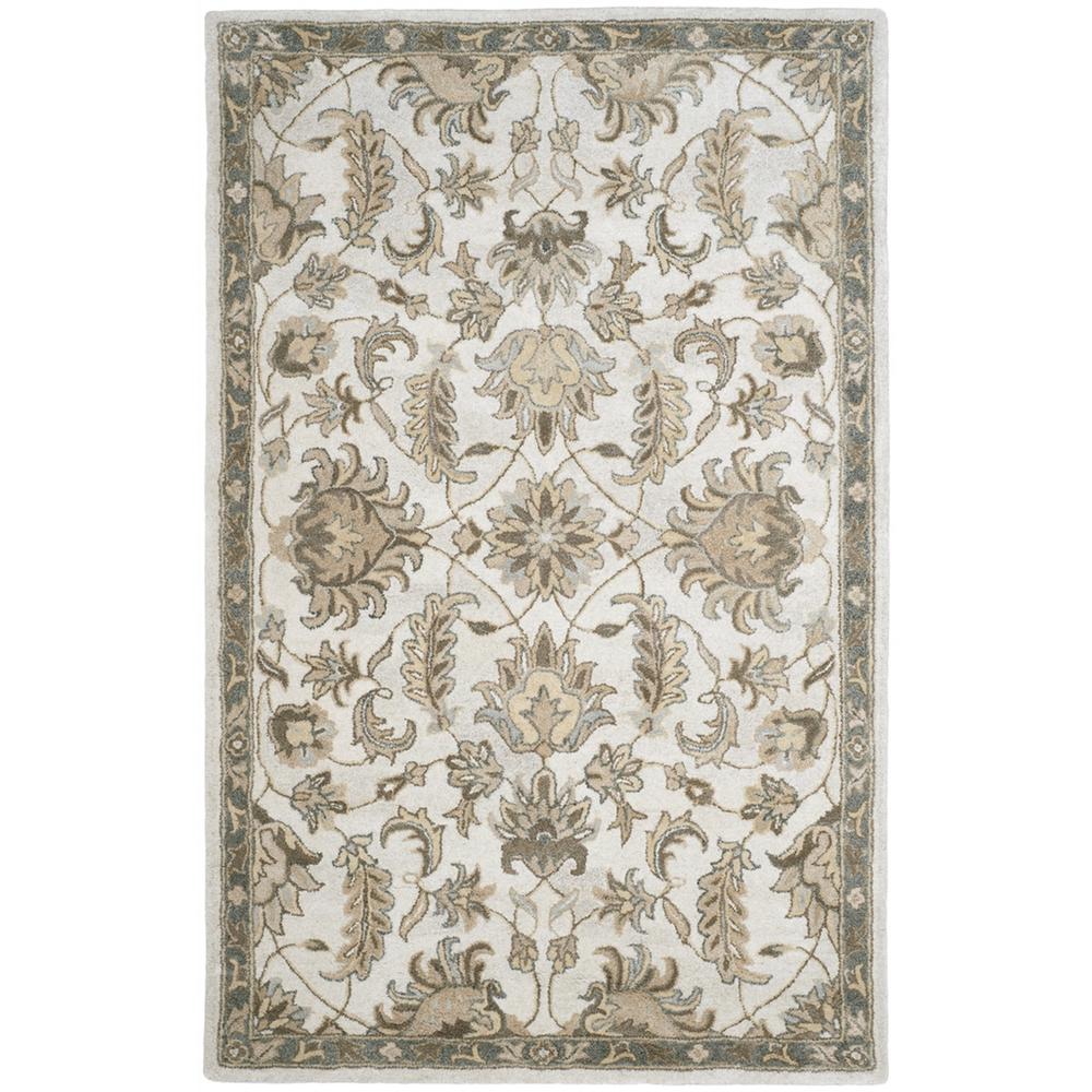 BELLA, IVORY / LIGHT GREY, 6' X 9', Area Rug. The main picture.