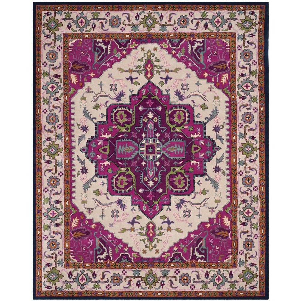 Bellagio, IVORY / PINK, 8' X 10', Area Rug, BLG541A-8. The main picture.
