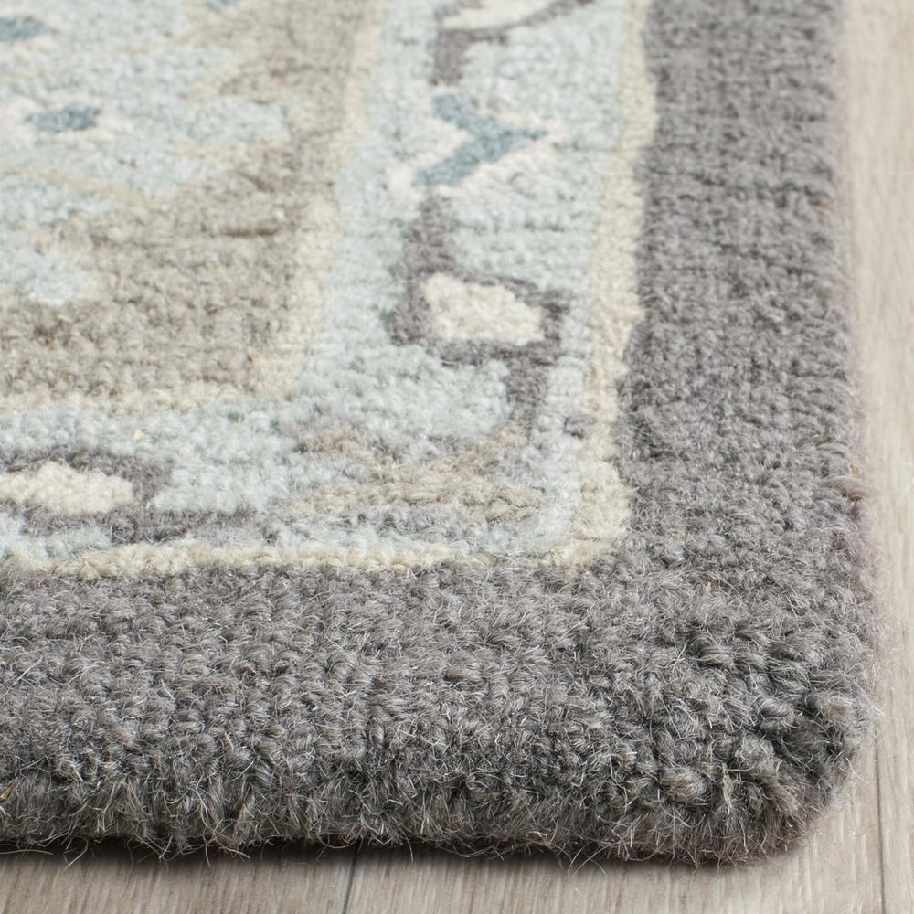 BLOSSOM, DARK GREY / LIGHT BROWN, 8'-9" X 12', Area Rug. Picture 1