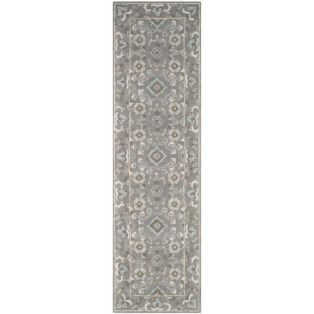 BLOSSOM, GREY, 2'-3" X 8', Area Rug. Picture 1