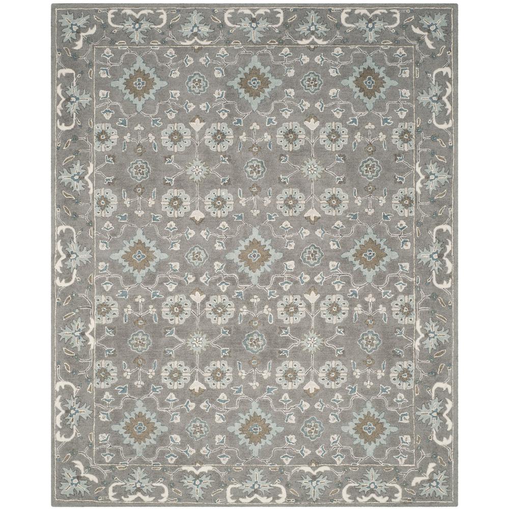 BLOSSOM, GREY, 8' X 10', Area Rug. Picture 1