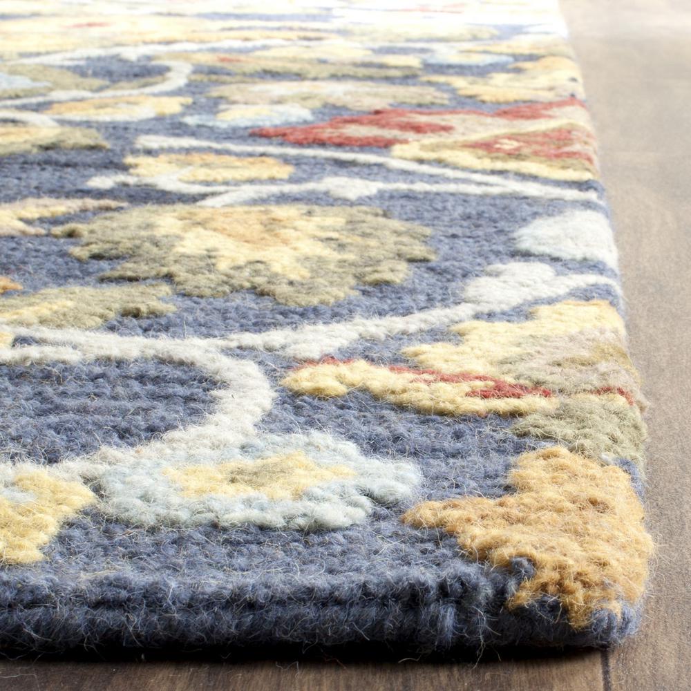 BLOSSOM, NAVY / MULTI, 8'-9" X 12', Area Rug. Picture 1