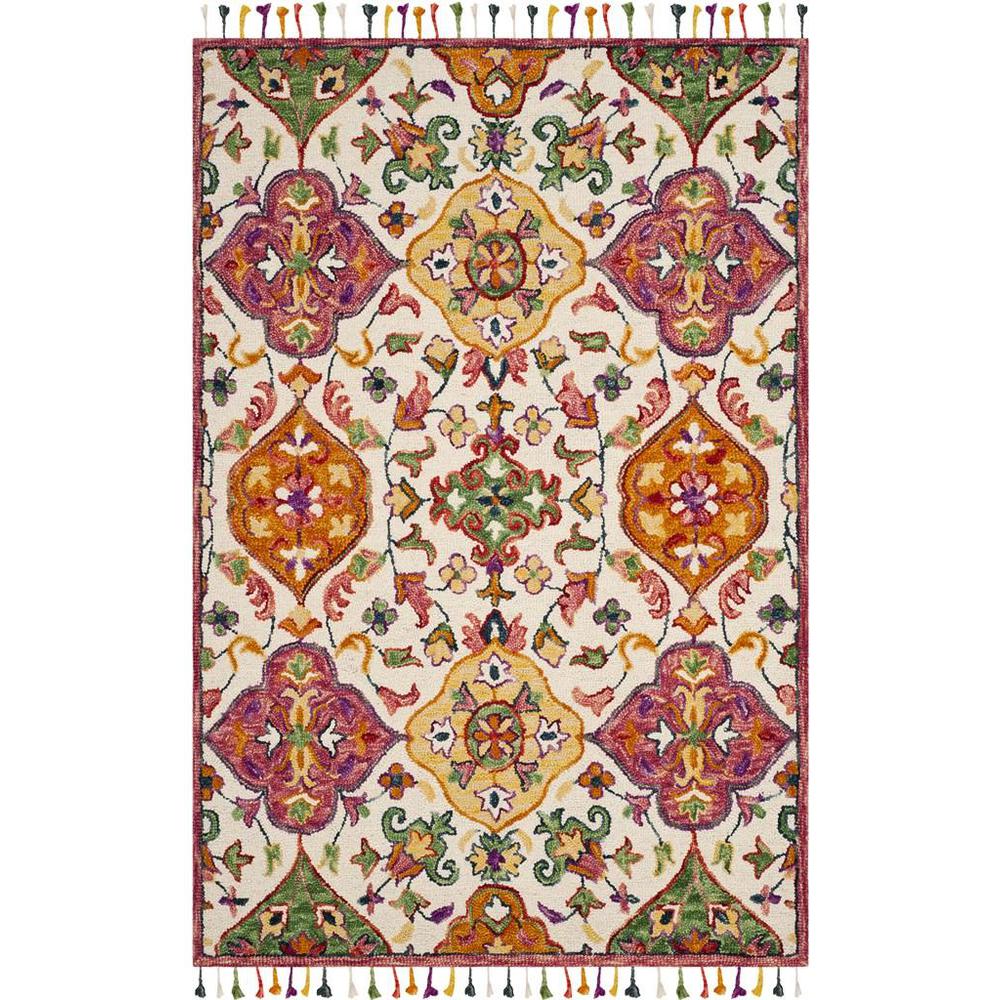 BLOSSOM, IVORY / MULTI, 3' X 5', Area Rug. The main picture.