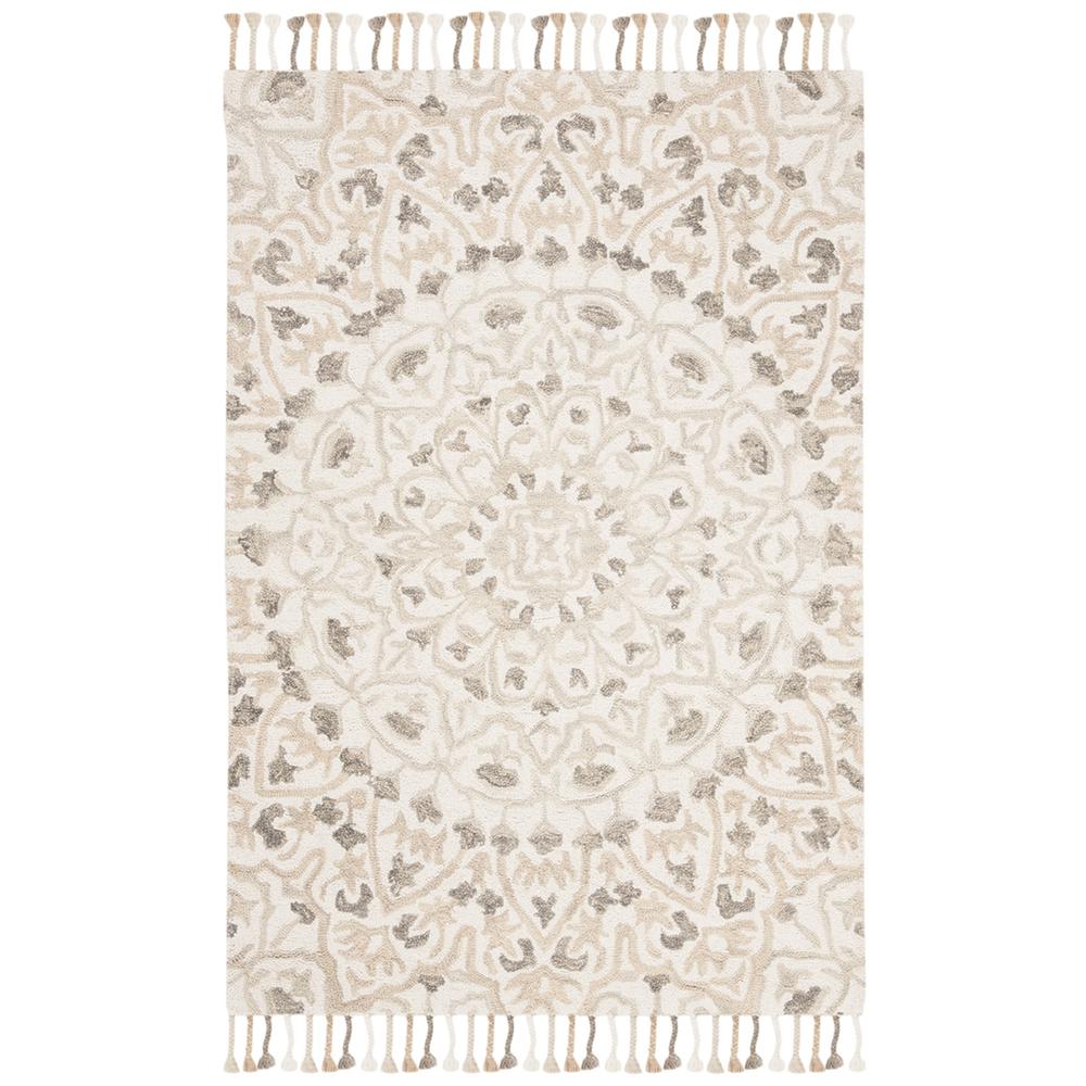 BLOSSOM, IVORY / TAUPE, 4' X 6', Area Rug. Picture 1