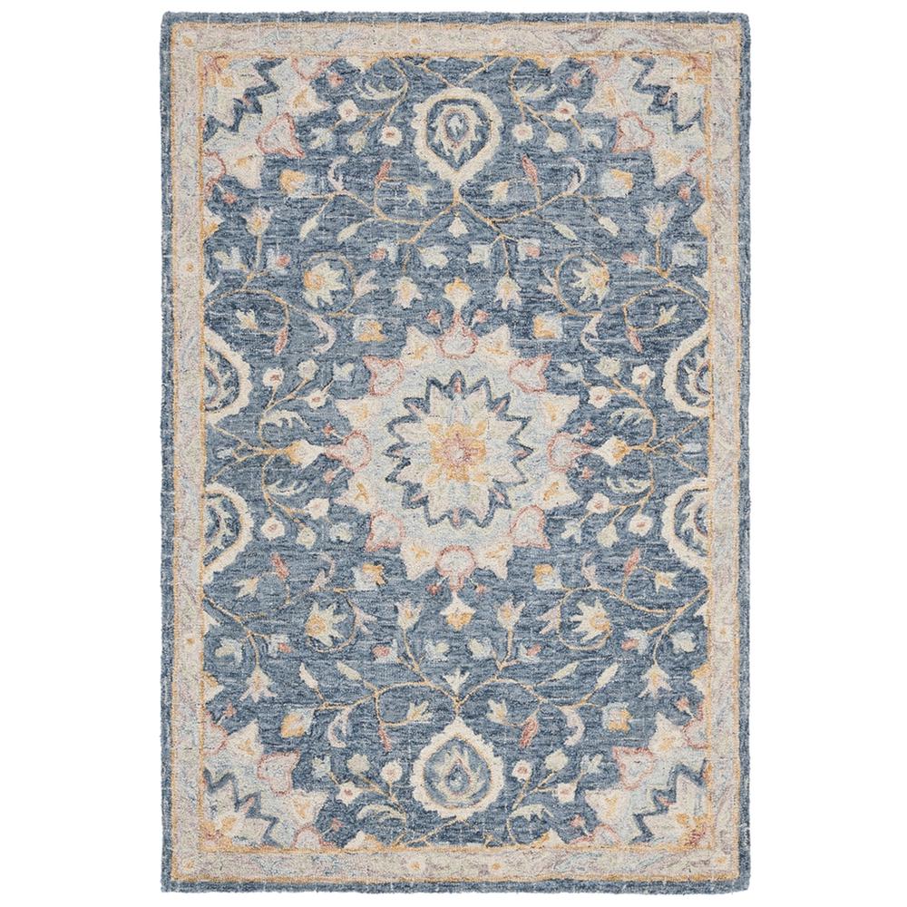 BLOSSOM, NAVY / MULTI, 5' X 8', Area Rug, BLM813N-5. Picture 1