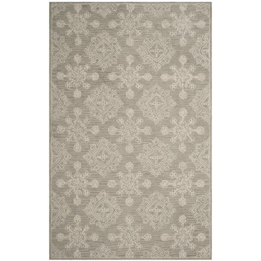 BLOSSOM, LIGHT BEIGE, 5' X 8', Area Rug. Picture 1