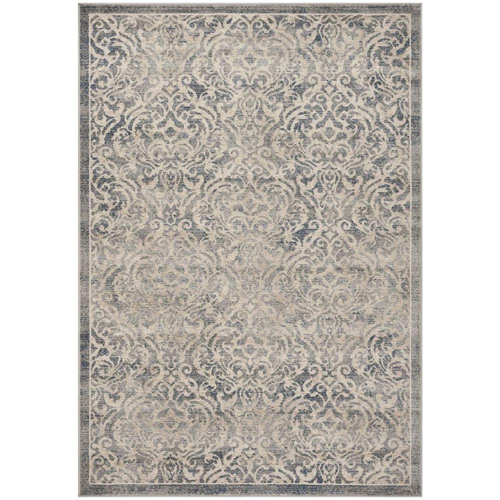 BRENTWOOD, LIGHT GREY / BLUE, 4' X 6', Area Rug, BNT810G-4. Picture 1