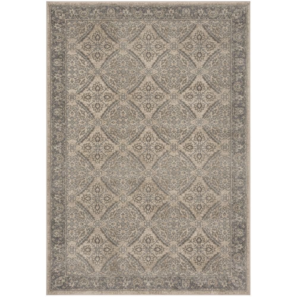 BRENTWOOD, CREAM / GREY, 4' X 6', Area Rug, BNT863B-4. Picture 1