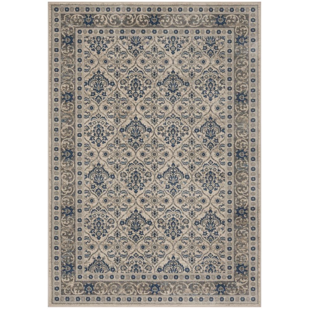 BRENTWOOD, LIGHT GREY / BLUE, 4' X 6', Area Rug, BNT870G-4. Picture 1