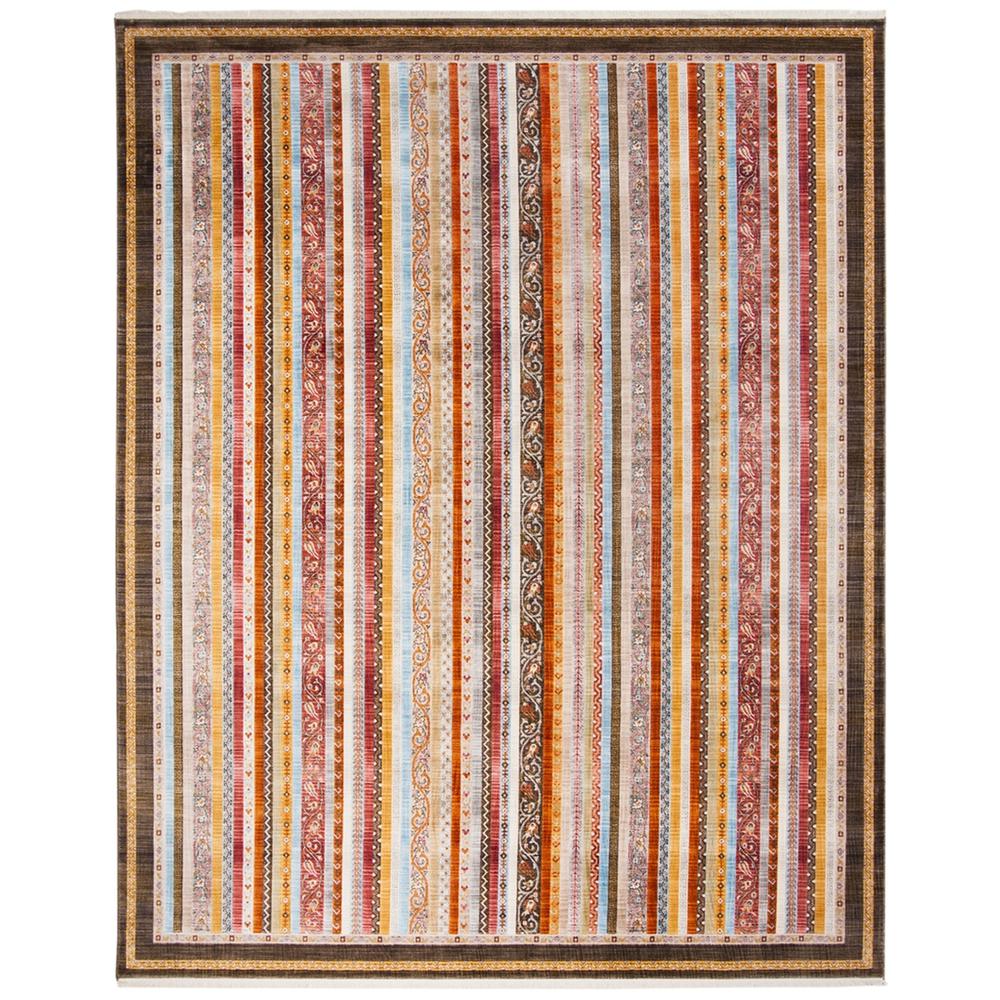 BOKHARA, BROWN / YELLOW, 9' X 11'-7", Area Rug. Picture 1