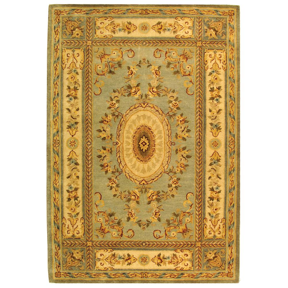 BERGAMA, LIGHT BLUE / IVORY, 8' X 10', Area Rug, BRG174A-8. Picture 1