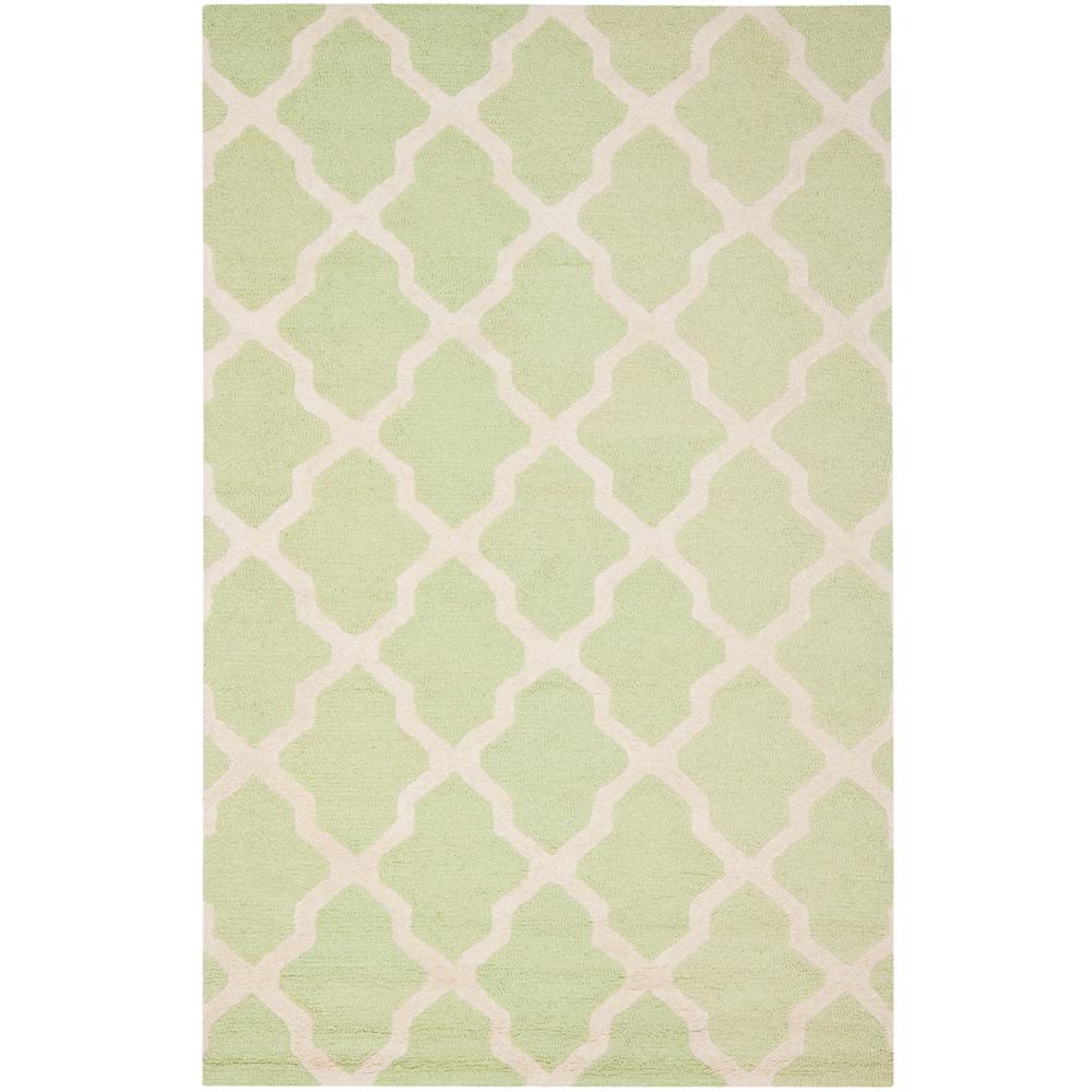 CAMBRIDGE, LIGHT GREEN / IVORY, 6' X 9', Area Rug, CAM121B-6. Picture 1