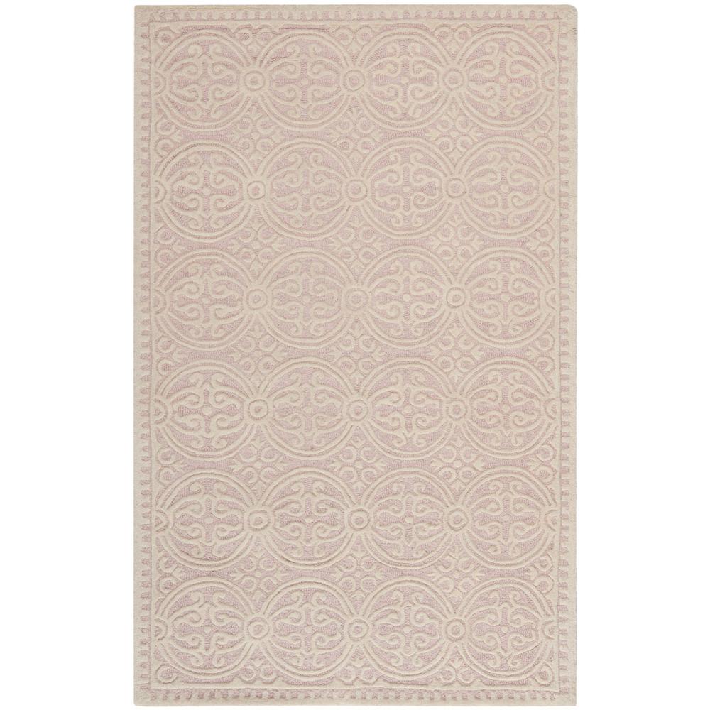 CAMBRIDGE, LIGHT PINK / IVORY, 6' X 9', Area Rug, CAM123M-6. Picture 1
