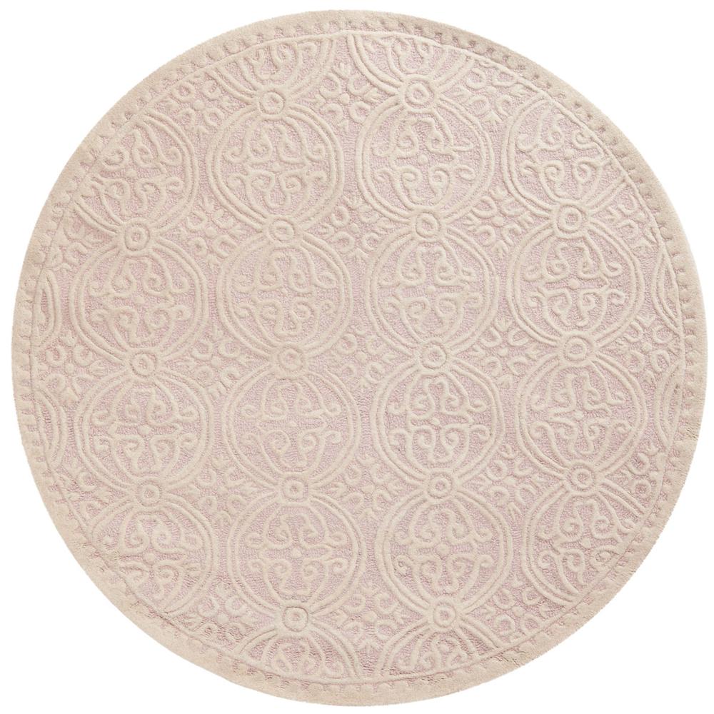 CAMBRIDGE, LIGHT PINK / IVORY, 6' X 6' Round, Area Rug, CAM123M-6R. Picture 1