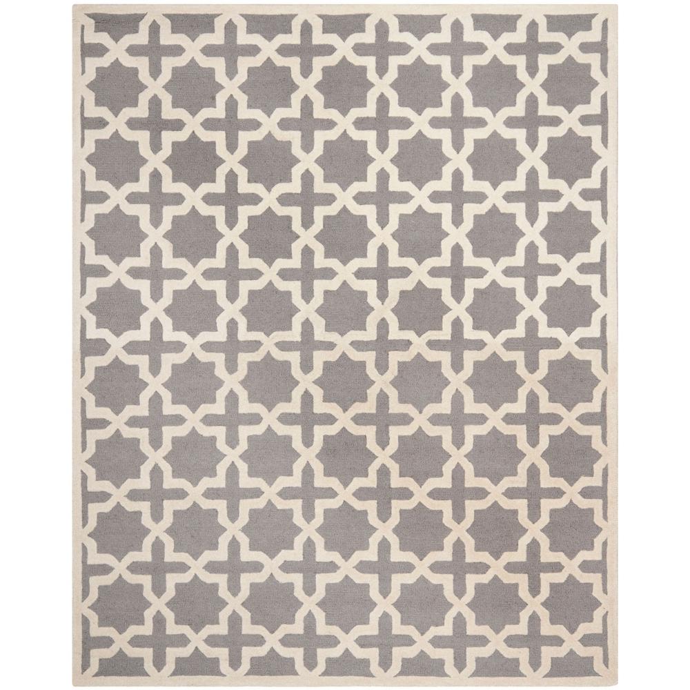 CAMBRIDGE, SILVER / IVORY, 11' X 15', Area Rug, CAM125D-1115. Picture 1