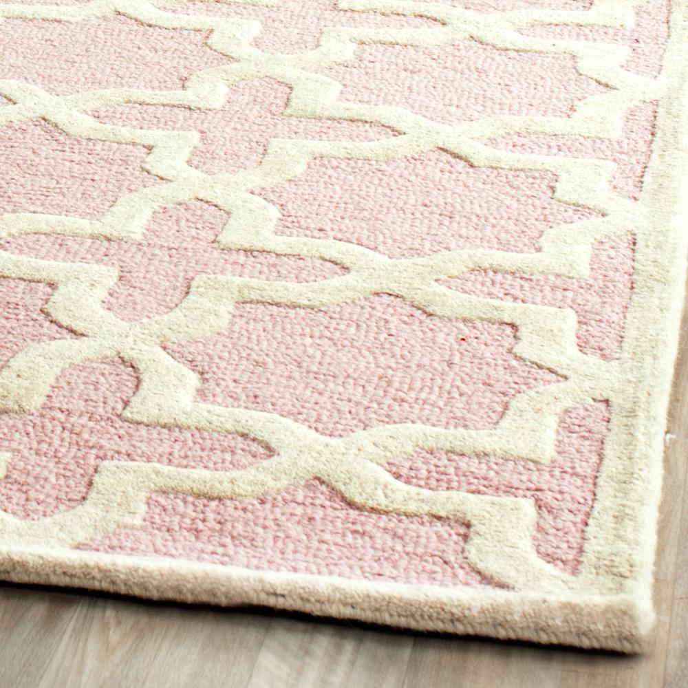 CAMBRIDGE, LIGHT PINK / IVORY, 6' X 9', Area Rug, CAM125M-6. Picture 1