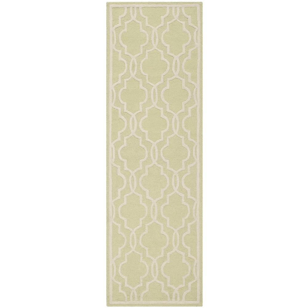 CAMBRIDGE, LIGHT GREEN / IVORY, 2'-6" X 4', Area Rug, CAM131B-24. Picture 1