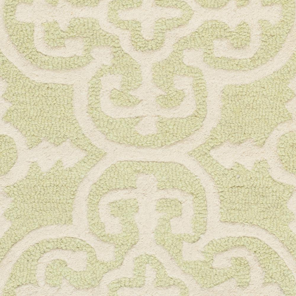 CAMBRIDGE, LIGHT GREEN / IVORY, 2'-6" X 4', Area Rug, CAM133B-24. Picture 2