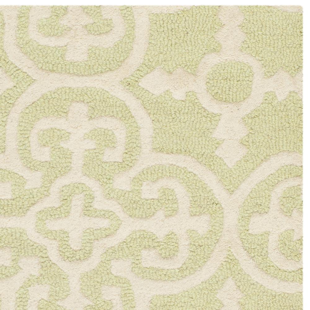 CAMBRIDGE, LIGHT GREEN / IVORY, 2'-6" X 4', Area Rug, CAM133B-24. Picture 3