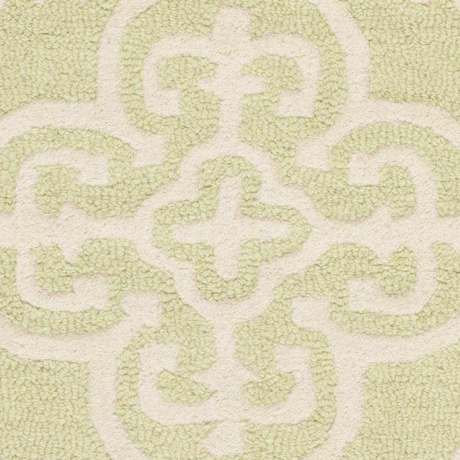 CAMBRIDGE, LIGHT GREEN / IVORY, 2'-6" X 8', Area Rug, CAM133B-28. Picture 2