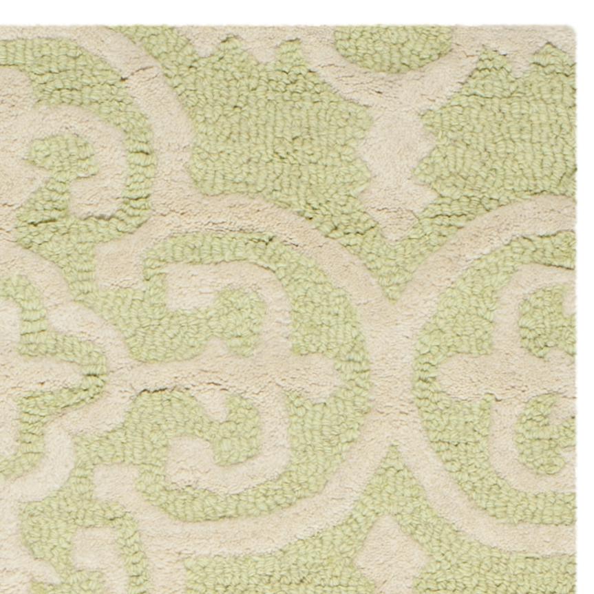 CAMBRIDGE, LIGHT GREEN / IVORY, 2'-6" X 8', Area Rug, CAM133B-28. Picture 3
