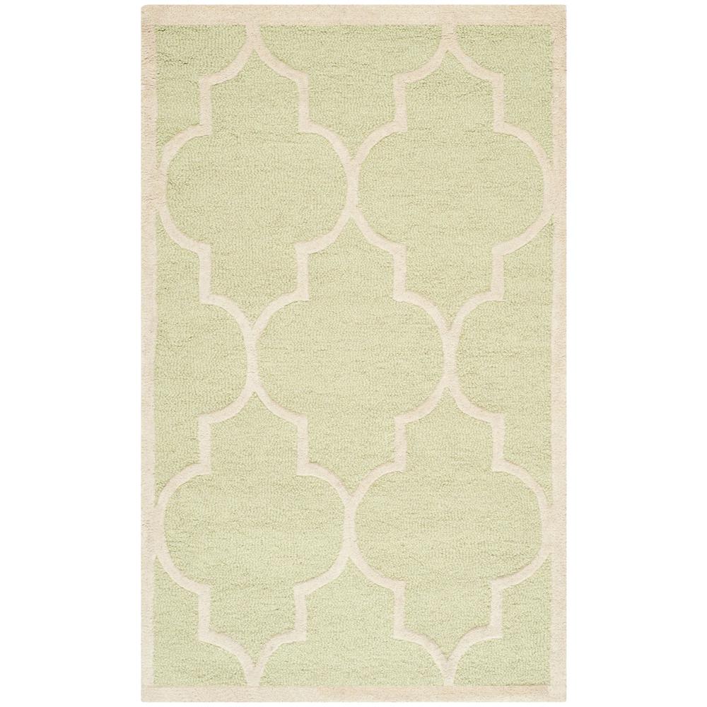 CAMBRIDGE, LIGHT GREEN / IVORY, 3' X 5', Area Rug, CAM134B-3. Picture 1