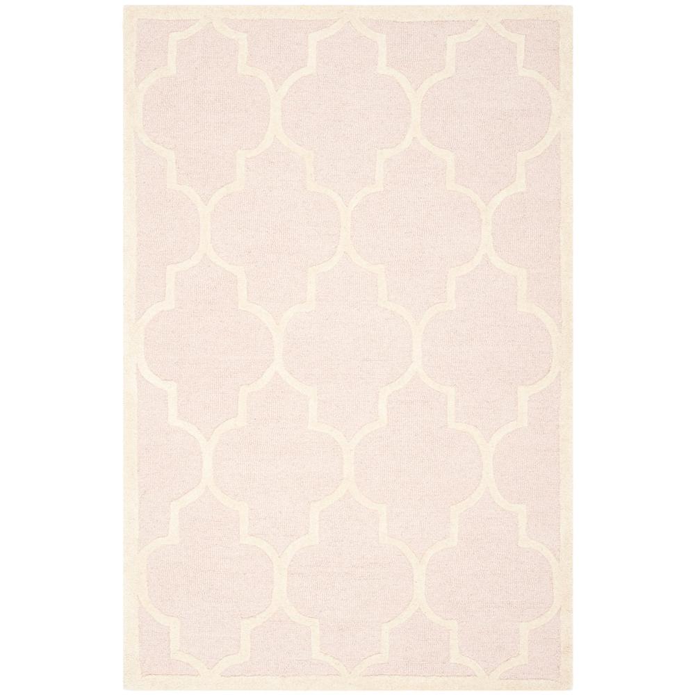 CAMBRIDGE, LIGHT PINK / IVORY, 3' X 5', Area Rug, CAM134M-3. The main picture.