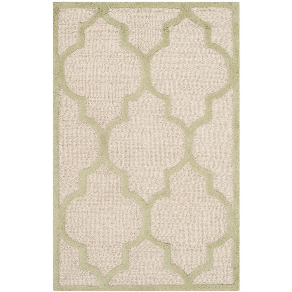 CAMBRIDGE, IVORY / LIGHT GREEN, 2'-6" X 4', Area Rug, CAM134N-24. Picture 1