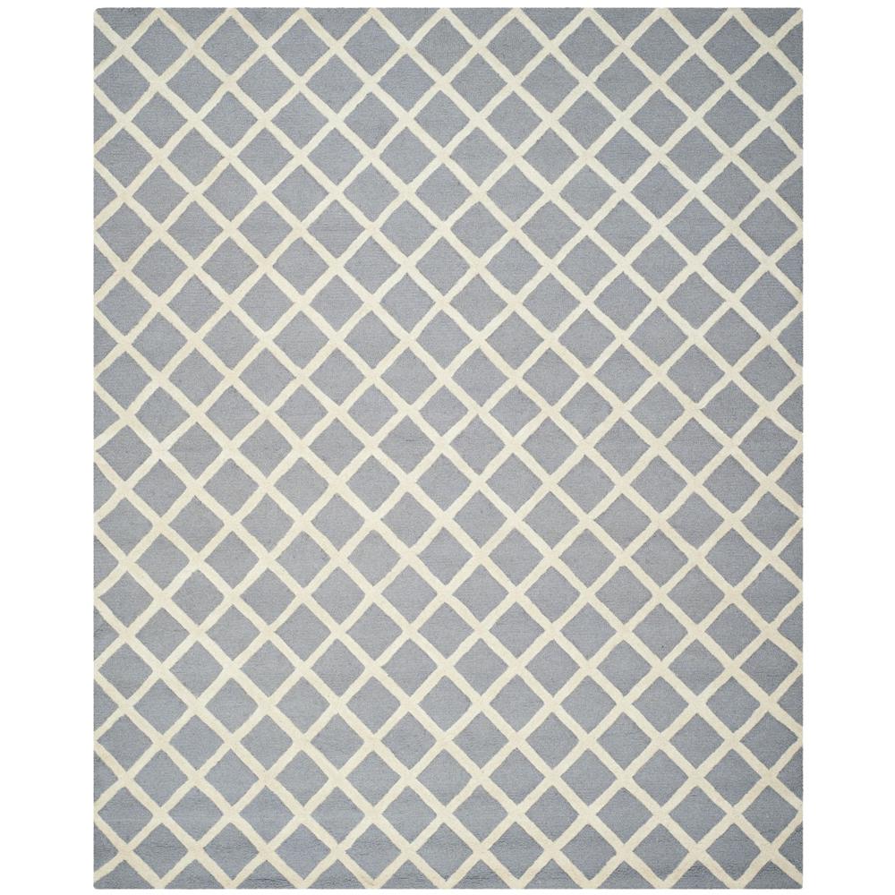 CAMBRIDGE, SILVER / IVORY, 9' X 12', Area Rug, CAM135D-9. Picture 1