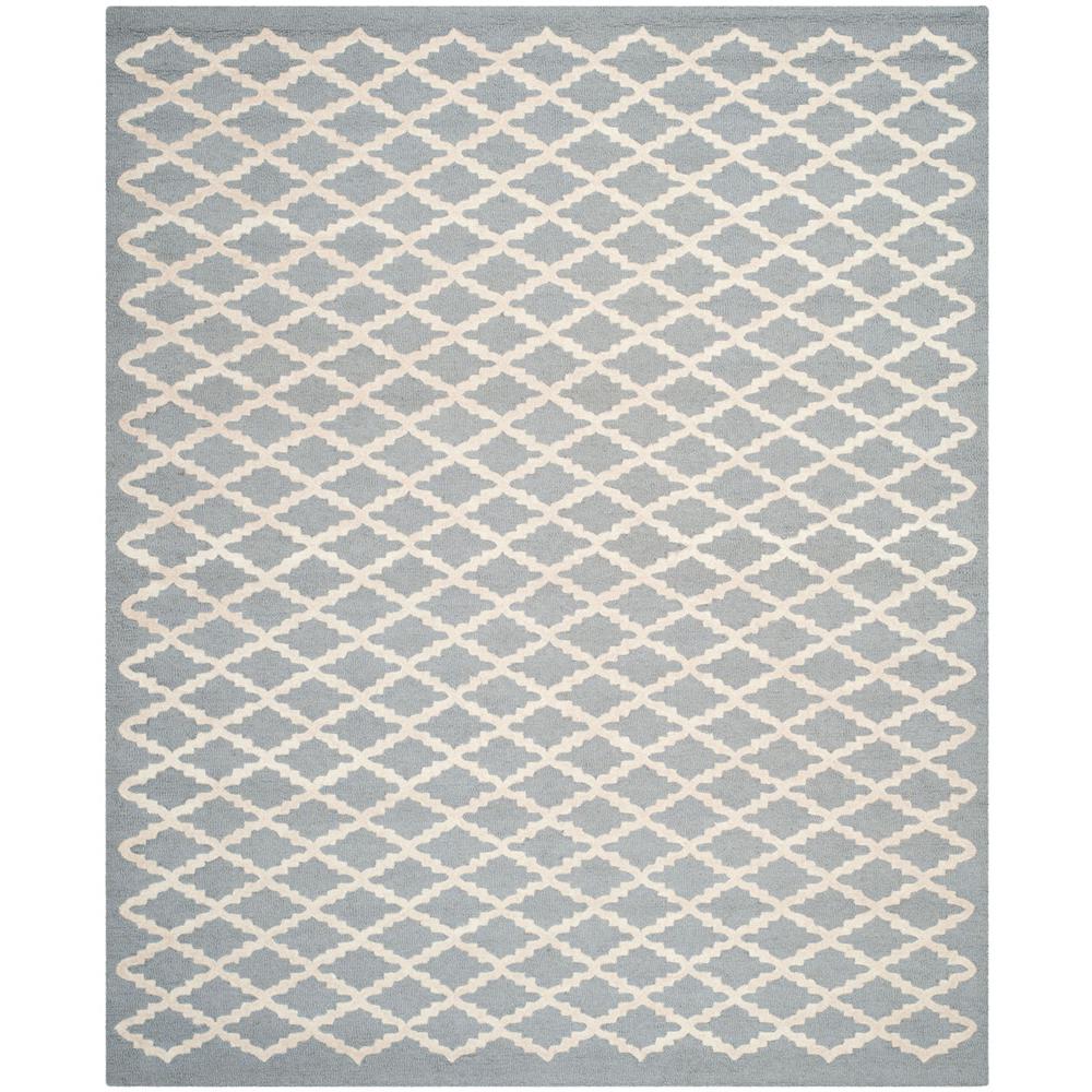 CAMBRIDGE, SILVER / IVORY, 9' X 12', Area Rug, CAM137D-9. The main picture.