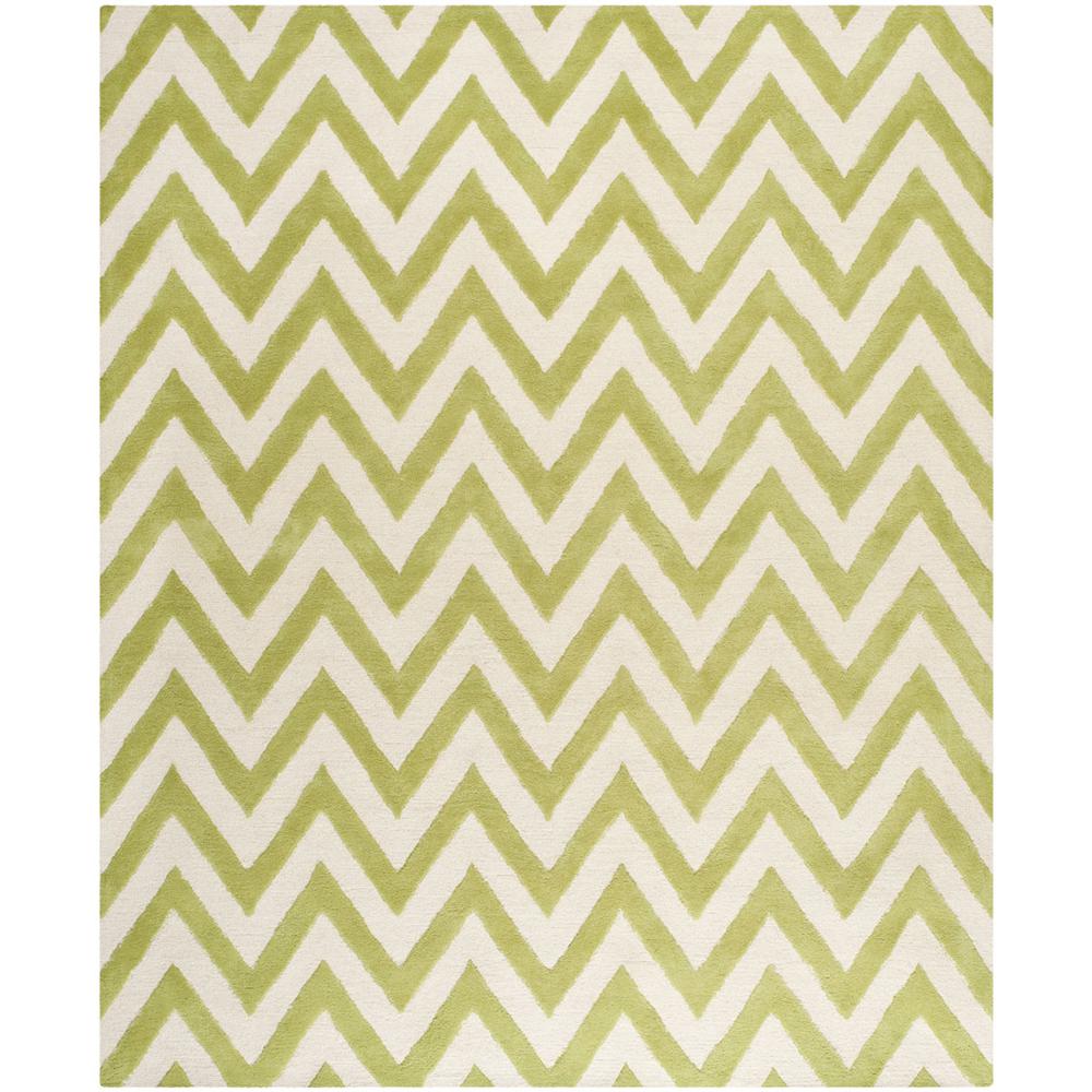 CAMBRIDGE, GREEN / IVORY, 9' X 12', Area Rug, CAM139T-9. Picture 1