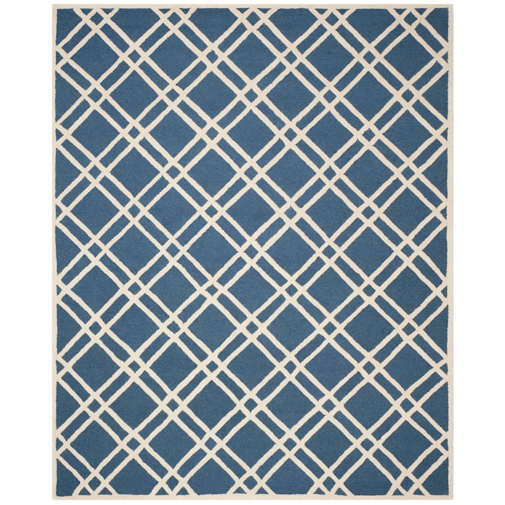 CAMBRIDGE, NAVY BLUE / IVORY, 9' X 12', Area Rug, CAM142G-9. Picture 1