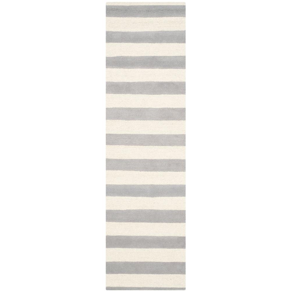 CAMBRIDGE, GREY / IVORY, 2'-6" X 8', Area Rug, CAM154A-28. Picture 1