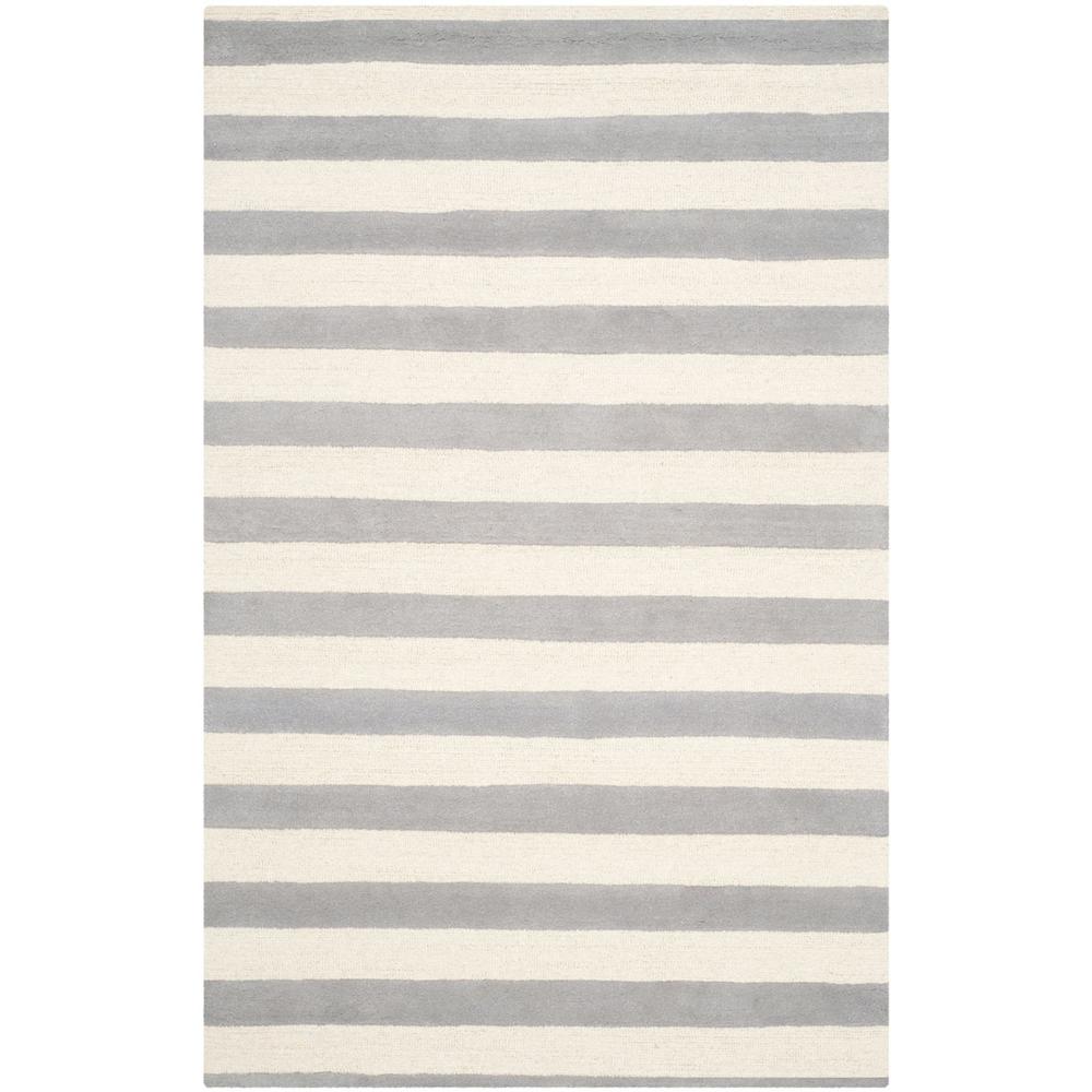 CAMBRIDGE, GREY / IVORY, 4' X 6', Area Rug, CAM154A-4. The main picture.