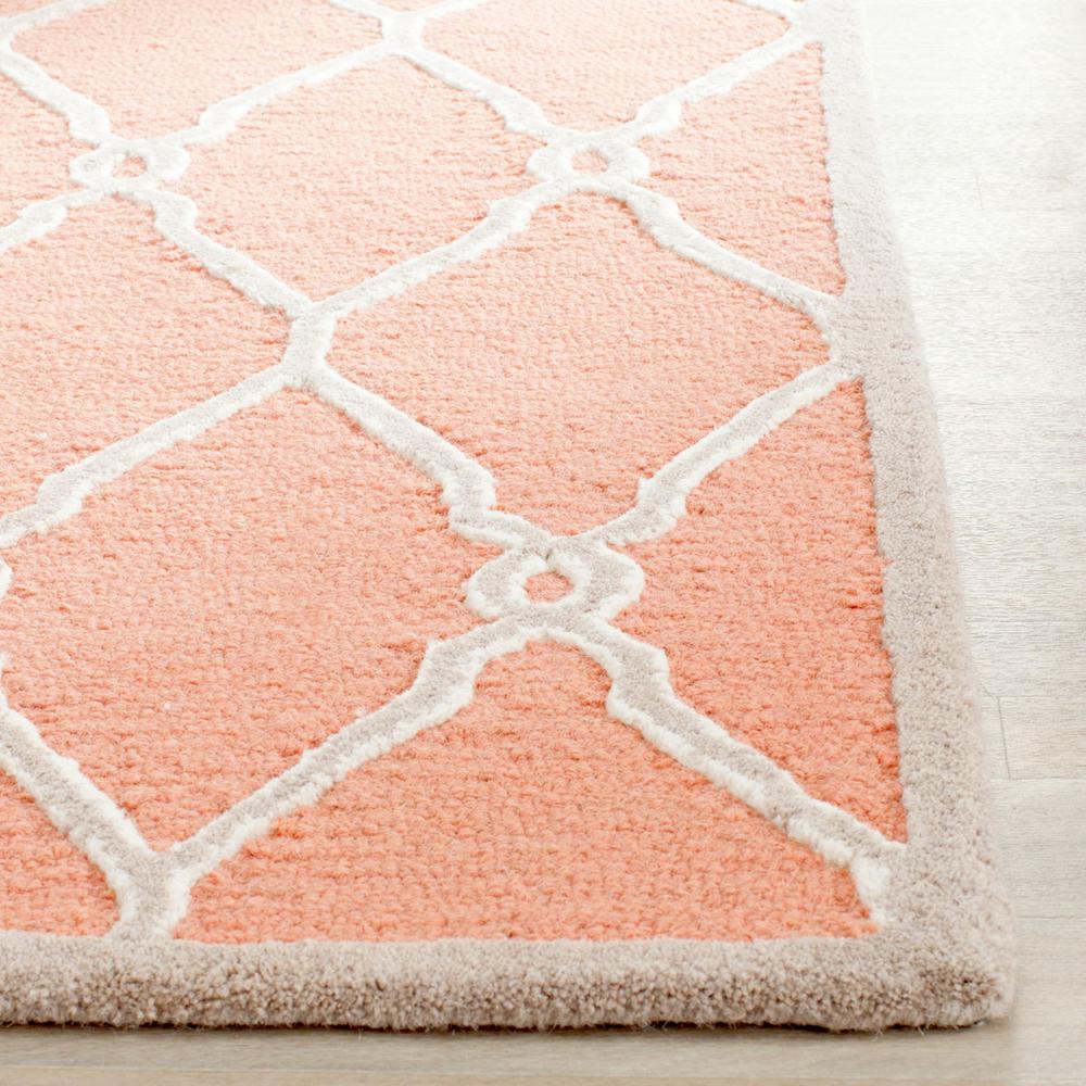 CAMBRIDGE, CORAL / IVORY, 2'-6" X 6', Area Rug. Picture 1
