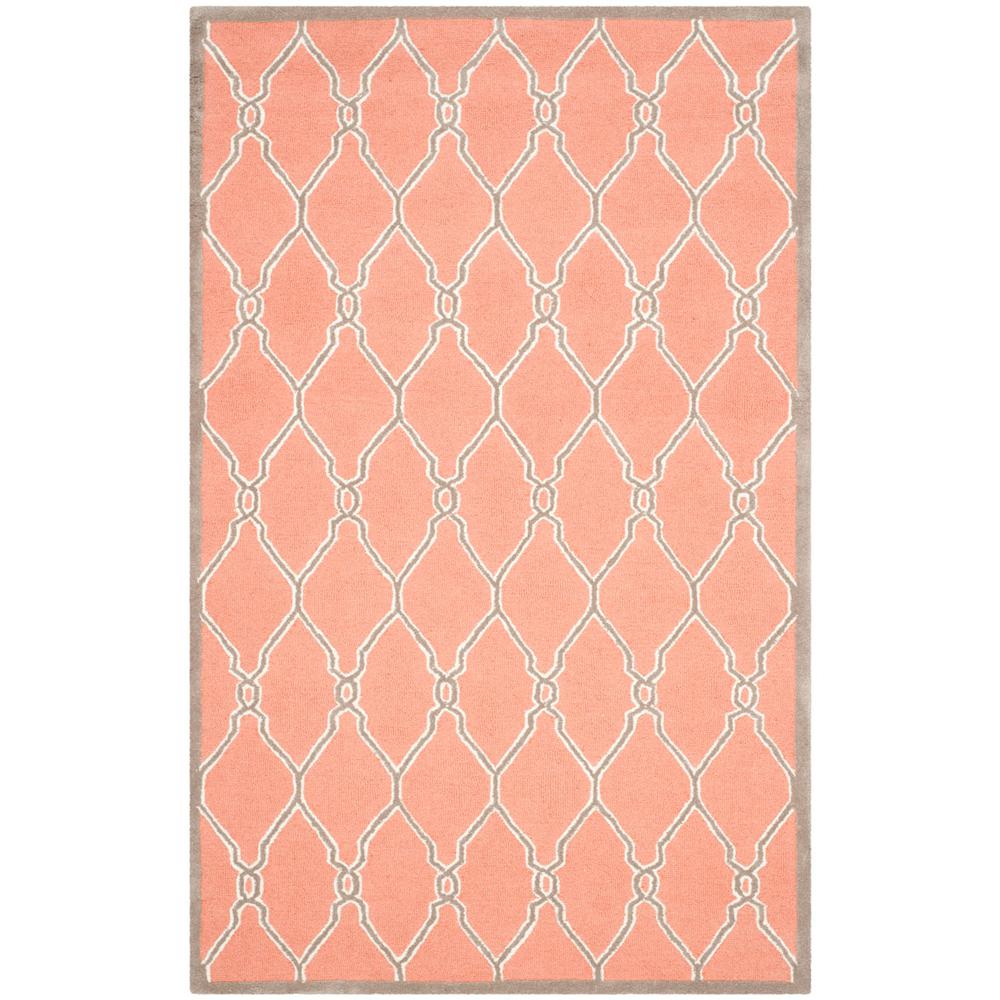 CAMBRIDGE, CORAL / IVORY, 6' X 9', Area Rug. Picture 1