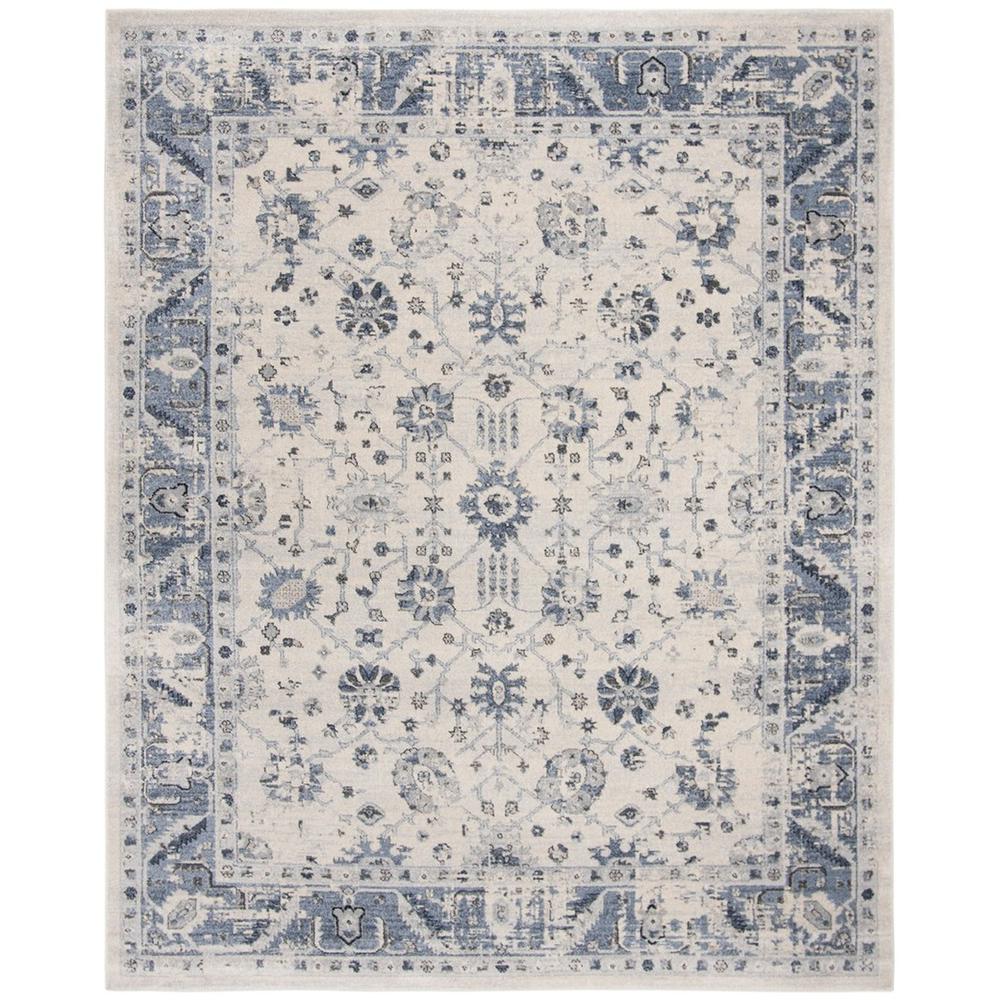 CHARLESTON, IVORY / BLUE, 9' X 12', Area Rug. Picture 1