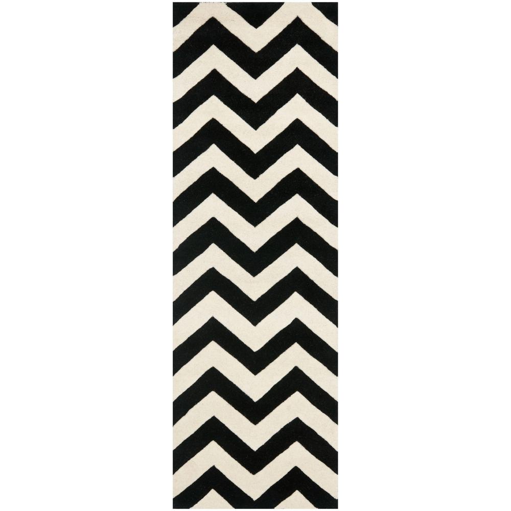 CHATHAM, IVORY / BLACK, 2'-3" X 5', Area Rug. Picture 1
