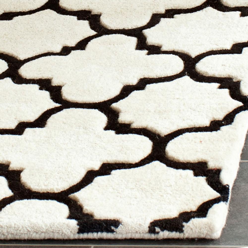 CHATHAM, IVORY / BLACK, 2'-3" X 9', Area Rug, CHT717A-29. Picture 1