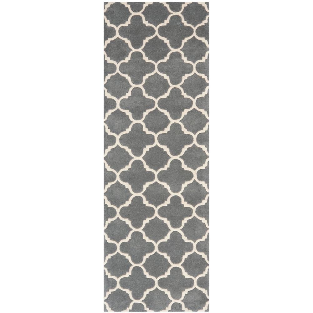 CHATHAM, DARK GREY / IVORY, 2'-3" X 5', Area Rug, CHT717D-25. Picture 1