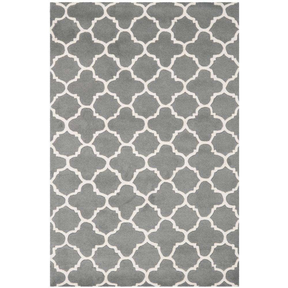 CHATHAM, DARK GREY / IVORY, 4' X 6', Area Rug, CHT717D-4. The main picture.