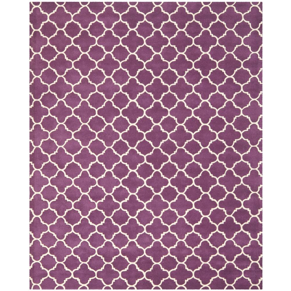 CHATHAM, PURPLE / IVORY, 8' X 10', Area Rug, CHT717F-8. Picture 1